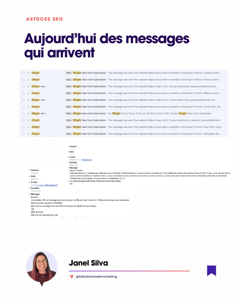 messages apres strat seo