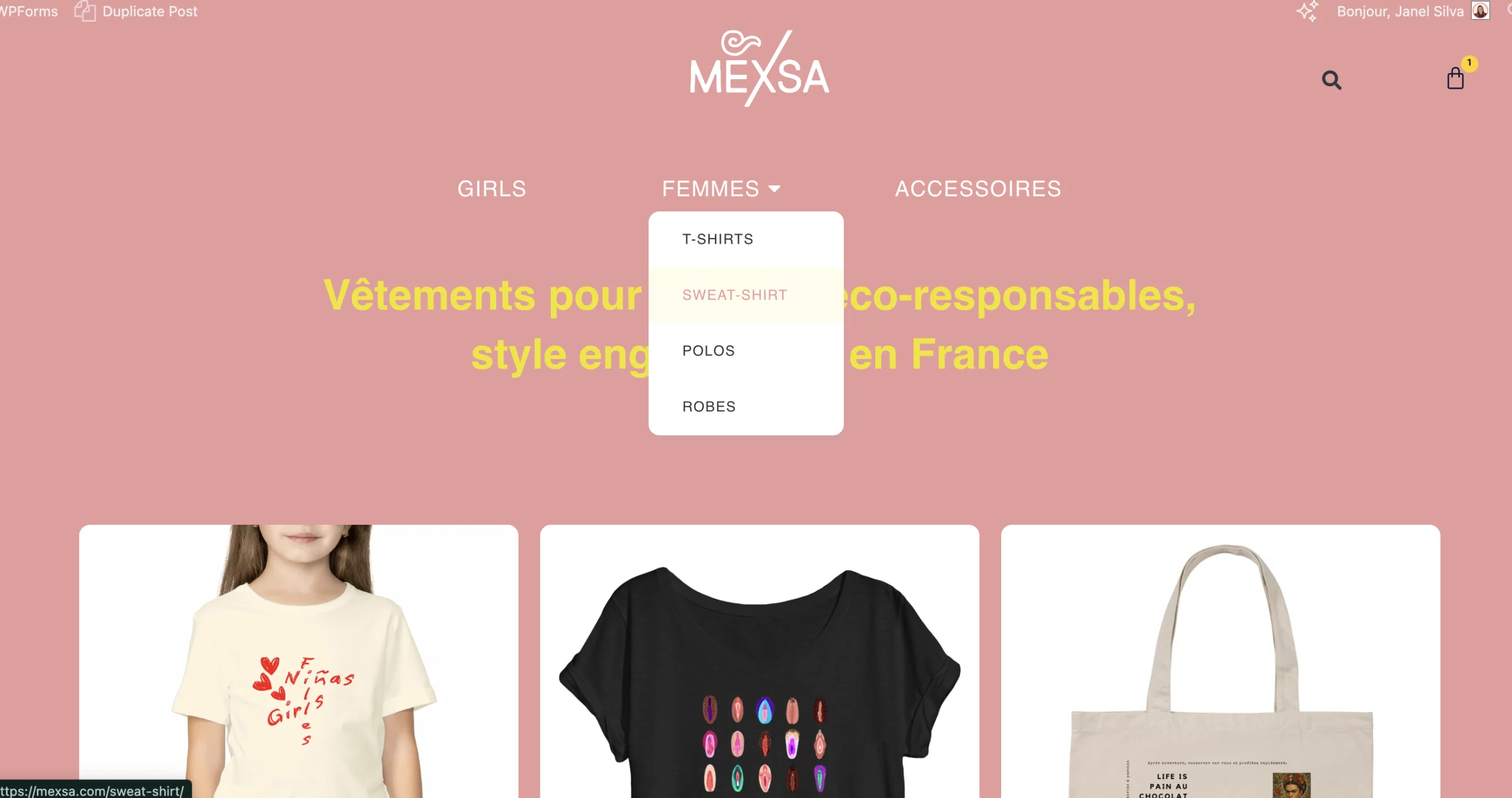 mexsa client ecommerce wordpress