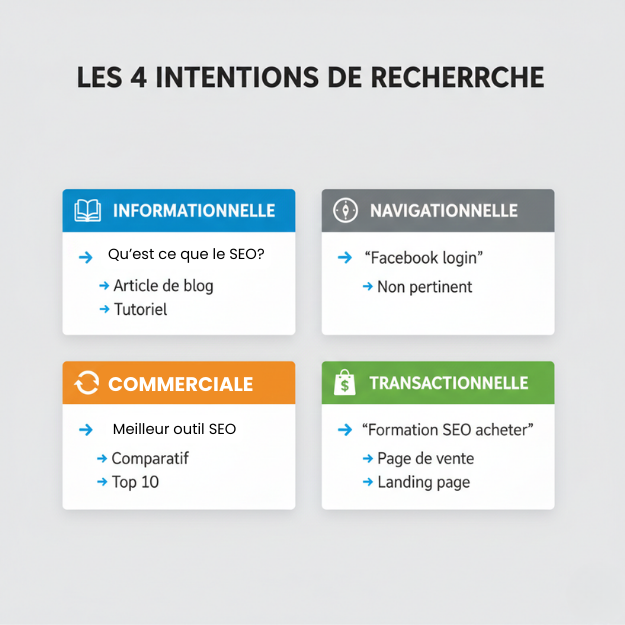 c'est quoi l'intention de recherche 
