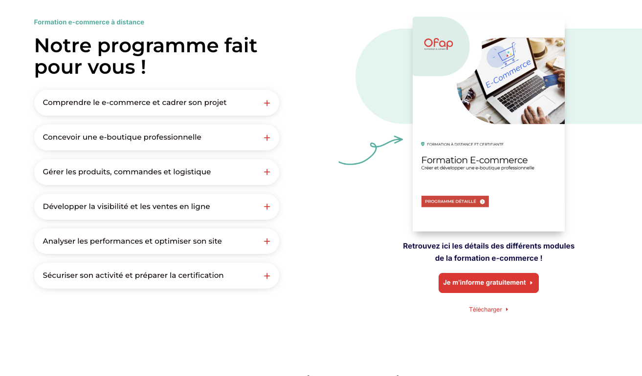 formation ecommerce ofap